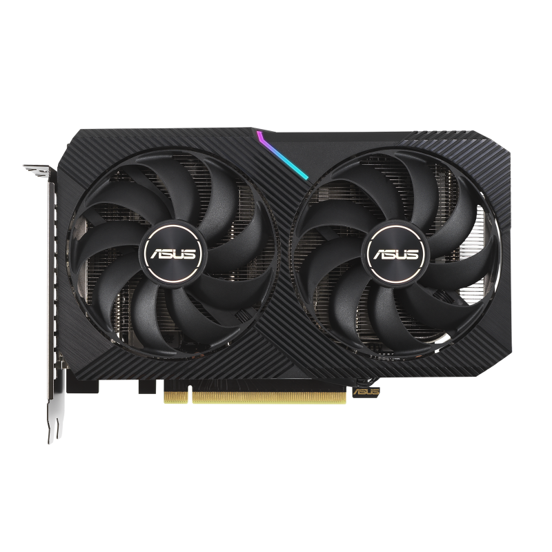 ASUS - DUAL-RTX3060TI-O8G-MINI-V2 - PCI Express 4.0 - NVIDIA - NVIDIA GeForce RTX 3060 Ti - 8 GB - GDDR6 SDRAM
