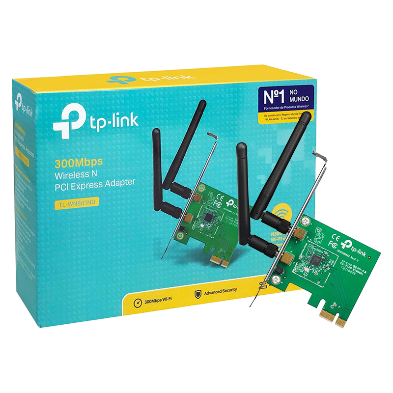 TARJETA PCI EXP TP-LINK WIRELESS-N TL-WN881ND 300MBPS