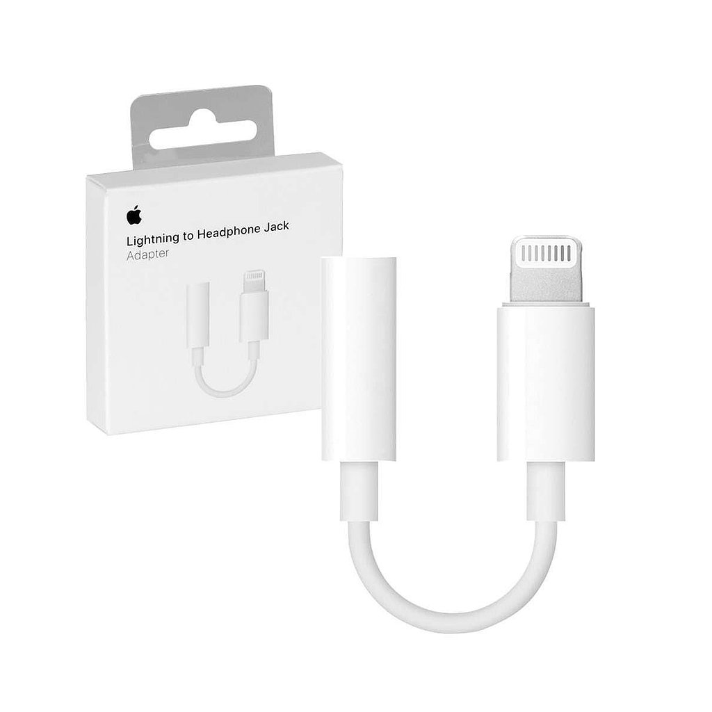 Apple Lightning to 3.5 mm Headphone Jack Adapter - Lightning to headphone jack adapter - Lightning (M) to stereo mini jack (F) - for Apple iPad/iPhone/iPod (Lightning)