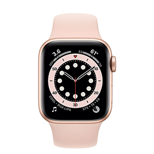 Apple - Smart watch - Bluetooth - 32 GB - Aluminum silver - Series 6 GPS 40mm