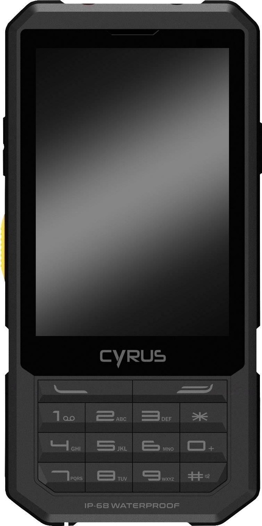 Cyrus - CM17 Celular Robusto IP68  - 3.5" Pantalla Touch - Android 7.0 - 1GB Ram 8GB Rom - CPU 1.1 Ghz Quadcore - 4G LTE - WiFI - BlueTooth - GPS NFC - Camara 5 MP - 2 SIMs - PTT Listo - Bateria 2,500 mAh - Google GMS Certificado - Teclado Numero - Carga Inalambrica listo