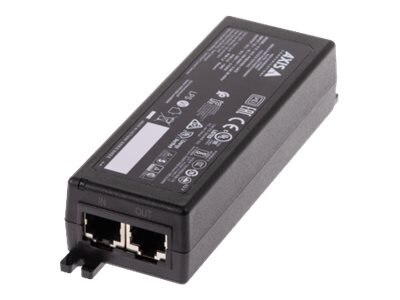 AXIS Midspan - Inyector de corriente - CA 100-240 V - 30 vatios - conectores de salida: 1 - Estados Unidos - negro - para AXIS D2110, I8016, M3057, M3077, P1455, P3247, P3248, P3715, Q1615, Q6075; ExCam XPT Q6075