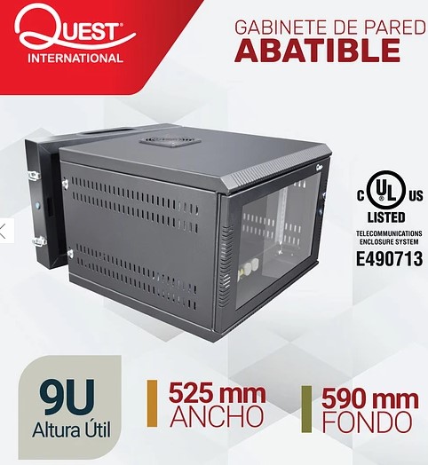 GW-2057-Quest GABINETE PARED ABATIBLE 9U 22.5X20 
