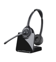 84692-01-Wireless Headset-/Plantronics CS520 Wireless Headset System - Stereo - Wireless - DECT - 300 ft - Over-the-head - Binaural - Semi-open - Noise Cancelling Microphone - Black,