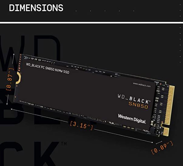 SN850 1TB-/WD_Black de 1 TB SN850 NVMe, Unidad de estado sólido SSD interna para juegos - Gen4 PCIe, M.2 2280, 3D NAND, Up to 7,000 MB/s