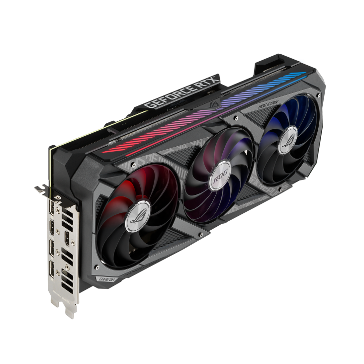 ASUS - ROG-STRIX-RTX3060TI-O8G-V2-GAMING - PCI Express 4.0 - NVIDIA - NVIDIA GeForce RTX 3060 Ti - 8 GB - GDDR6 SDRAM - DisplayPort / HDMI