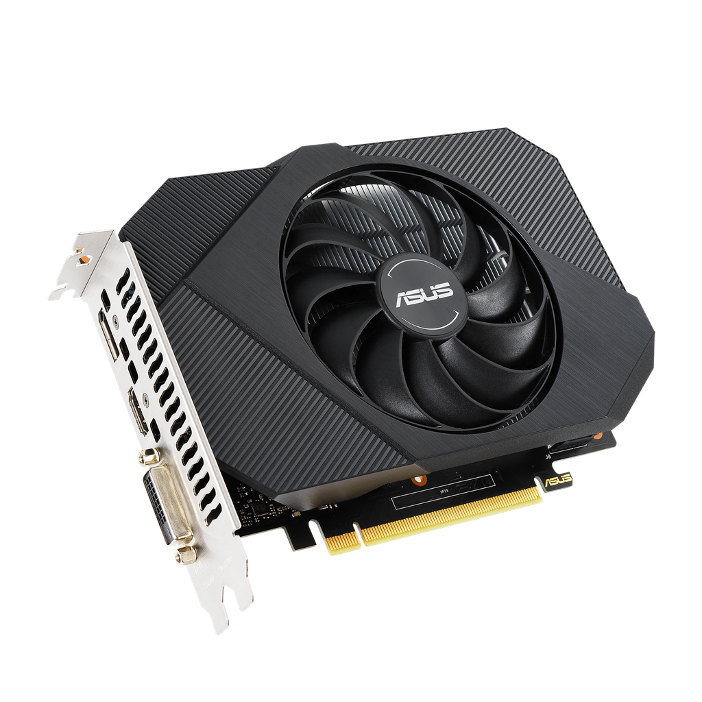 ASUS PH-GTX1650-O4GD6 - OC Edition - tarjeta gráfica - GF GTX 1650 - 4 GB GDDR6 - PCIe 3.0 x16 - DVI, HDMI, DisplayPort