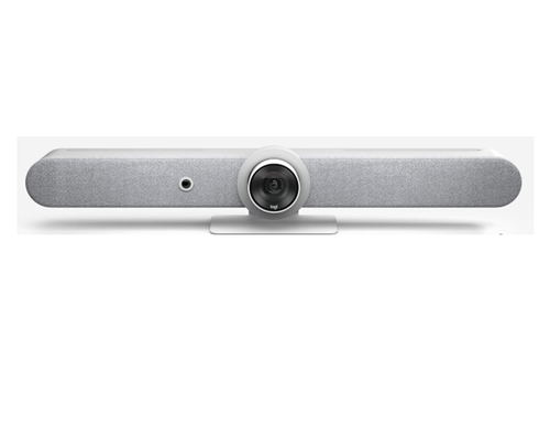 Logitech Rally Bar - Dispositivo de vídeoconferencia - Certificado por Zoom, Certificado para Equipos de Microsoft - blanco