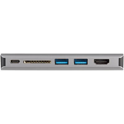 dkt30chvausp StarTech.com USB C Multiport Adapter, USB-C Mini Travel Dock w/ 4K HDMI or 1080p VGA, 100W PD Pass-Through, 3x USB, SD, GbE, Audio - Estación de conexión - USB-C - VGA, HDMI – GigE