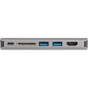 dkt30chvausp StarTech.com USB C Multiport Adapter, USB-C Mini Travel Dock w/ 4K HDMI or 1080p VGA, 100W PD Pass-Through, 3x USB, SD, GbE, Audio - Estación de conexión - USB-C - VGA, HDMI – GigE
