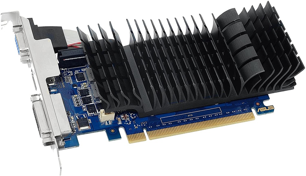 ASUS GT730-SL-2GD5-BRK - Graphics card - GF GT 730 - 2 GB GDDR5 - PCIe 2.0 x16 low profile - DVI, D-Sub, HDMI - fanless