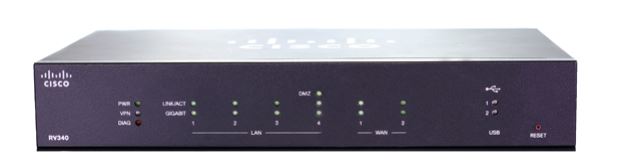 RV340-K9-NA-/Cisco Small Business RV340 - Router - GigE - WAN ports: 2 - rack-mountable