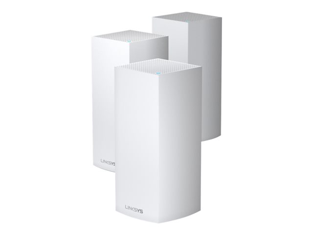 Linksys VELOP MX12600 - Sistema Wi-Fi (3 enrutadores) - up to 8,100 sq.ft - malla - GigE, 802.11ax - 802.11a/b/g/n/ac/ax - Tres bandas