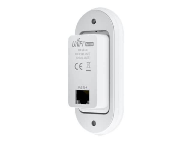 Ubiquiti UniFi Access Reader Lite - Bluetooth/NFC proximity reader - inalámbrico, cableado - NFC, Bluetooth 4.1, Mifare - 13.56 MHz - 10/100 Ethernet