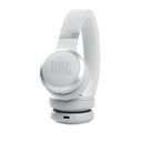 JBL LIVE 460NC - Auriculares con diadema con micro - en oreja - Bluetooth - inalámbrico, cableado - cancelación de sonido activo - conector de 3,5 mm – blanco (JBLLIVE460NCWHTAM)