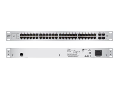 Ubiquiti UniFi Switch US-48-500W - Conmutador - Gestionado - 48 x 10/100/1000 (PoE+) + 2 x 10 Gigabit SFP+ + 2 x Gigabit SFP - montaje en rack - PoE+