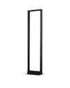 Nexxt Solutions Infrastructure - Rack - SPCC steel - RAL 9005 / Black - 2Post 25U Open Frame