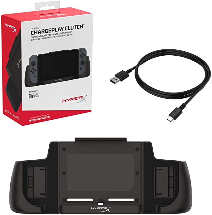 HyperX ChargePlay Clutch - Estuche de carga + batería - 6000 mAh (USB-C) - para Nintendo Switch