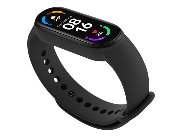 Xiaomi Mi Smart Band 6 - Rastreador de actividad con banda - TPU - negro - tamaño de la muñeca: 155-219 mm - pantalla luminosa 1.56" - Bluetooth - 12.8 g