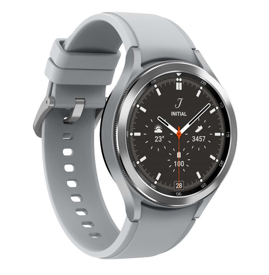 Samsung Galaxy Watch 4 Classic - Reloj inteligente - Bluetooth - Plata