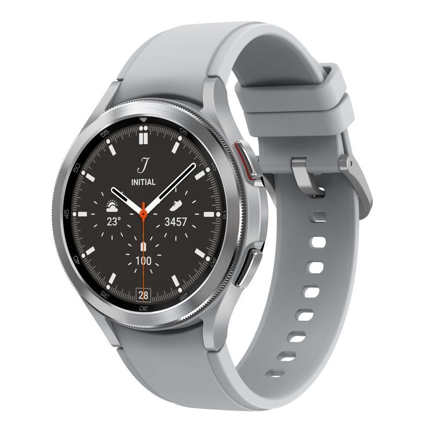 Samsung Galaxy Watch 4 Classic - Reloj inteligente - Bluetooth - Plata