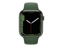 Apple Watch Series 7 (GPS) - 45 mm - green aluminum - reloj inteligente con pulsera deportiva - fluoroelastómero - clover - tamaño de la banda: Regular - 32 GB - Wi-Fi, Bluetooth - 38.8 g