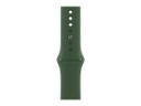 Apple Watch Series 7 (GPS) - 45 mm - green aluminum - reloj inteligente con pulsera deportiva - fluoroelastómero - clover - tamaño de la banda: Regular - 32 GB - Wi-Fi, Bluetooth - 38.8 g