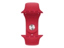 Apple Watch Series 7 (GPS) - (PRODUCT) RED - 45 mm - aluminio rojo - reloj inteligente con pulsera deportiva - fluoroelastómero - rojo - tamaño de la banda: Regular - 32 GB - Wi-Fi, Bluetooth - 38.8 g
