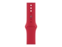 Apple Watch Series 7 (GPS) - (PRODUCT) RED - 45 mm - aluminio rojo - reloj inteligente con pulsera deportiva - fluoroelastómero - rojo - tamaño de la banda: Regular - 32 GB - Wi-Fi, Bluetooth - 38.8 g
