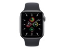Apple Watch SE (GPS) - 44 mm - aluminio gris espacial - reloj inteligente con pulsera deportiva - fluoroelastómero - medianoche - tamaño de la banda: Regular - 32 GB - Wi-Fi, Bluetooth - 36.2 g