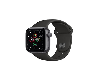 Apple Watch SE (GPS) - 40 mm - aluminio plateado - reloj inteligente con pulsera deportiva - fluoroelastómero - azul abismo - tamaño de la banda: Regular - 32 GB - Wi-Fi, Bluetooth - 30.49 g