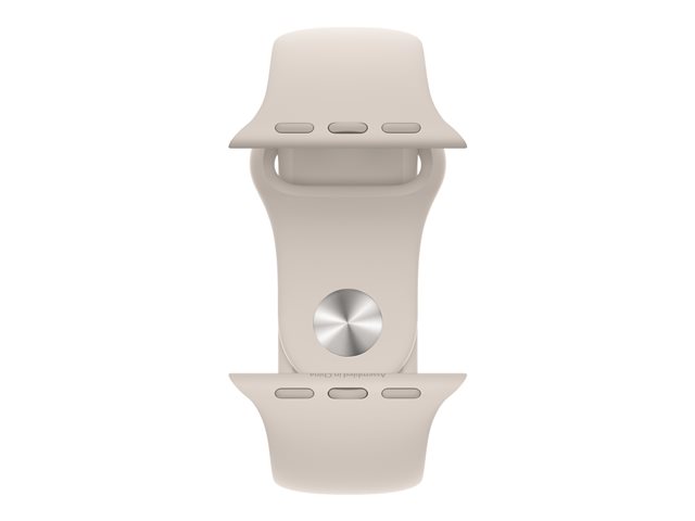 Apple Watch Series 7 (GPS) - 41 mm - starlight aluminum - reloj inteligente con pulsera deportiva - fluoroelastómero - estrellado - tamaño de la banda: Regular - 32 GB - Wi-Fi, Bluetooth - 32 g