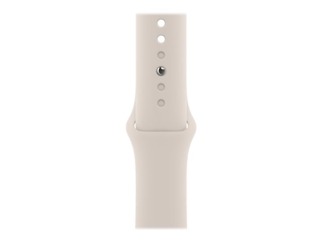 Apple Watch Series 7 (GPS) - 41 mm - starlight aluminum - reloj inteligente con pulsera deportiva - fluoroelastómero - estrellado - tamaño de la banda: Regular - 32 GB - Wi-Fi, Bluetooth - 32 g