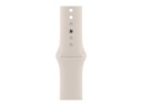 Apple Watch Series 7 (GPS) - 41 mm - starlight aluminum - reloj inteligente con pulsera deportiva - fluoroelastómero - estrellado - tamaño de la banda: Regular - 32 GB - Wi-Fi, Bluetooth - 32 g
