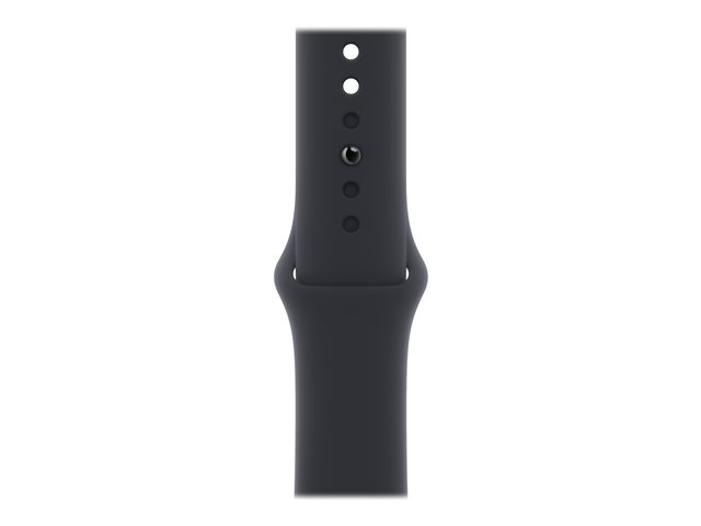Apple Watch Series 7 (GPS) - 41 mm - midnight aluminum - reloj inteligente con pulsera deportiva - fluoroelastómero - medianoche - tamaño de la banda: Regular - 32 GB - Wi-Fi, Bluetooth - 32 g