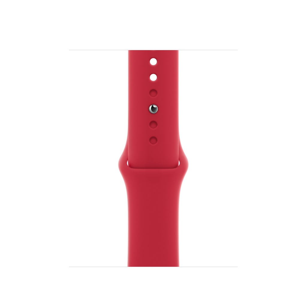 Apple Watch Series 7 (GPS) - (PRODUCT) RED - 41 mm - aluminio rojo - reloj inteligente con pulsera deportiva - fluoroelastómero - rojo - tamaño de la banda: Regular - 32 GB - Wi-Fi, Bluetooth - 32 g