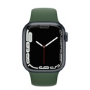 Apple Watch Series 7 (GPS) - 41 mm - green aluminum - reloj inteligente con pulsera deportiva - fluoroelastómero - clover - tamaño de la banda: Regular - 32 GB - Wi-Fi, Bluetooth - 32 g