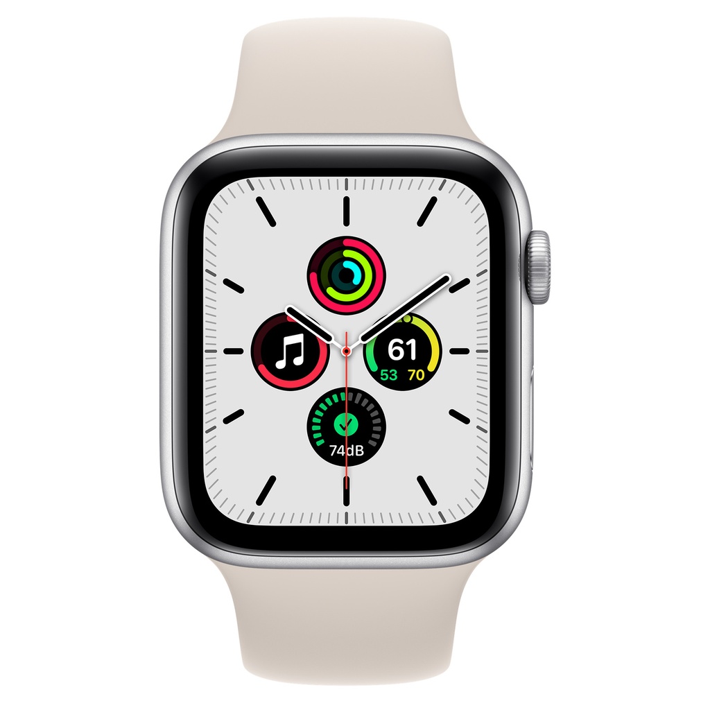 Apple Watch - Smart watch - Silver aluminum - SE GPS 44mm Case wit