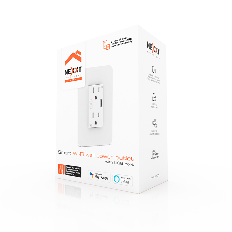Nexxt Solutions Connectivity - Wall outlet USB