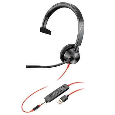 Poly - Headset - Para Computer - Wired - Blackwire 3315 (214014-101)