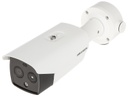 Hikvision DeepinView Thermal & Optical Network Bullet Camera DS-2TD2617-10/PA - Cámara de videovigilancia de red/térmica - color (Día y noche) - 2688 x 1520 (óptico) / 160 x 120 (térmico) - focal fijado - audio - compuesto - LAN 10/100 - MJPEG, H.264, H.265 - CC 12 V/PoE Clase 3