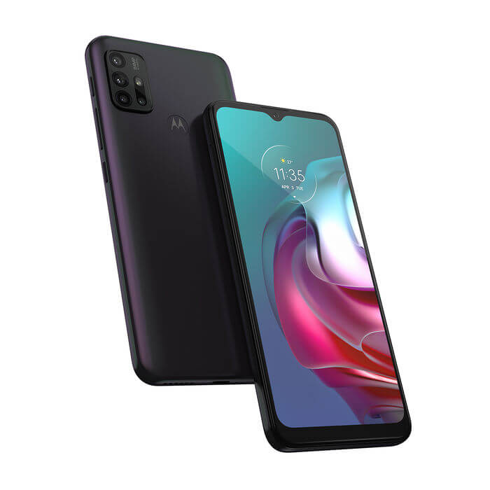 Motorola Moto G30 - Smartphone - Android - 128 GB - Phantom Black - Touch - Dual SIM XT2129-1 (PAMK0009SV)