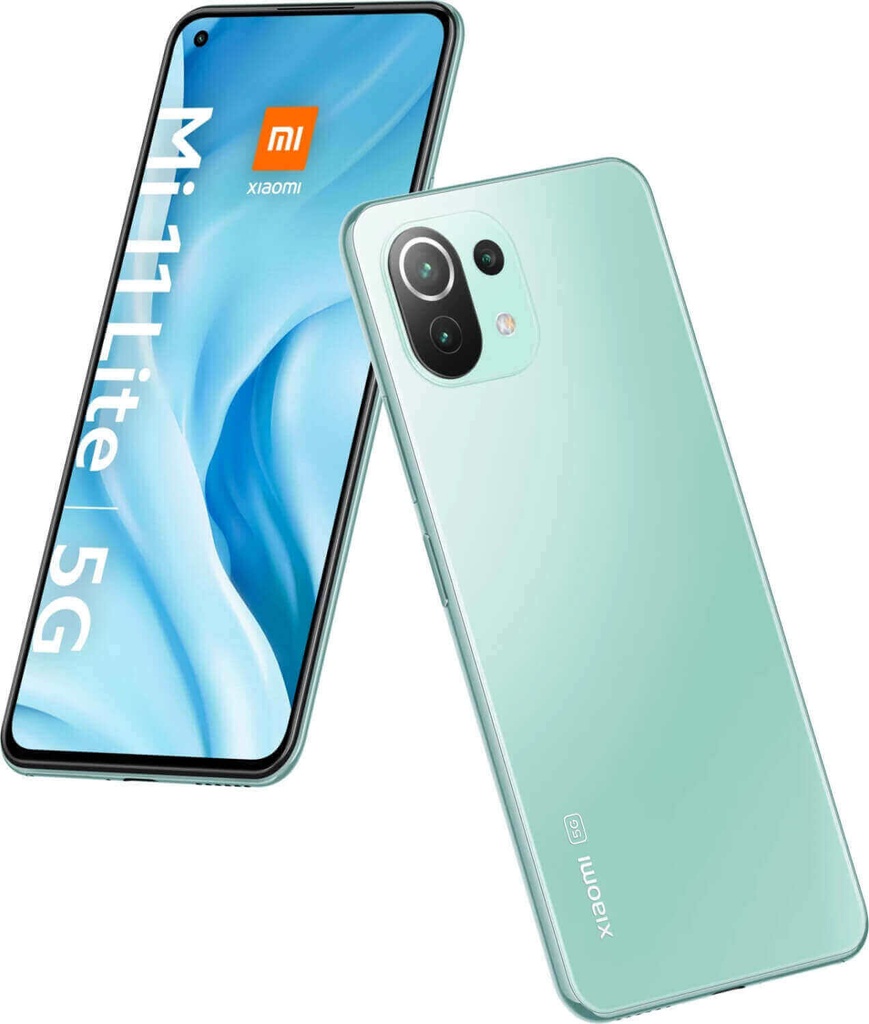 Xiaomi Mi 11 Lite - Smartphone - 5G - Android - 128 GB - Mint green - Touch - US (Mi11L5G-128-GRN)