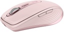 Logitech MX Anywhere 3 - Ratón - laser - 6 botones - inalámbrico - Bluetooth, 2.4 GHz - receptor inalámbrico USB - rosa