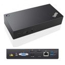 40A90090US-Lenovo ThinkPad USB-C UltraDock con adaptador de CA de 90 W de 2 clavijas
