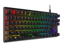 HyperX Alloy Origins - Teclado - backlit - USB - EE. UU. - interruptor: HyperX Aqua
