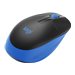 Logitech M190 - Ratón - óptico - 3 botones - inalámbrico - receptor inalámbrico USB - azul