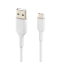 Belkin BOOST CHARGE - Cable USB - USB-C (M) a USB (M) - 1 m - blanco (CAB001bt1MWH)