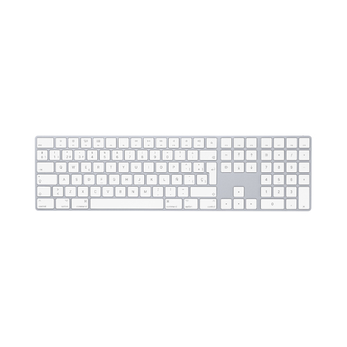 Apple - Keyboard and keypad set - Wireless - Arctic silver