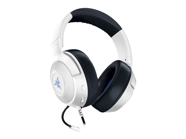 Razer Kraken X for PlayStation - Auricular - tamaño completo - cableado - conector de 3,5 mm - blanco
